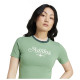 Adidas Γυνακεία κοντομάνικη μπλούζα Badge Slim 3-Stripes Tee Graphic
